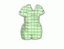 Green Gingham Boyish Charm Romper EMA2024 Copy