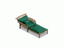 Green Rattan Patio Lounge TE2024 Dupe