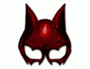 Red Maney Bat Costume Mask DC2025 HW2025
